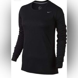 Nike Pro Combat Dri-fit fitted long sleeve black shirt-small